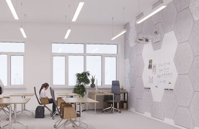 Оформление зоны доски "Соты" ЗД-23 галерея 5