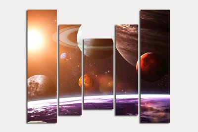 Модульная картина "Солнечная система" 17154 галерея 1