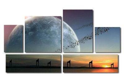 Модульная картина "Закат и планета" — jpg/17156a_P.jpg