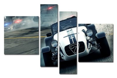 Модульная картина "Погоня" 17196 галерея 1