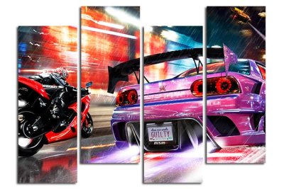 Модульная картина "Скорость" 17197 галерея 1