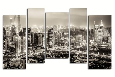 Модульная картина "Город в черно-белых тонах" — jpg/17206a_P.jpg
