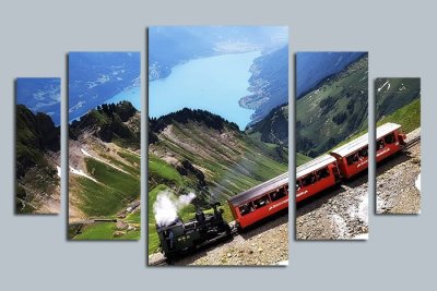 Модульная картина "Путешествие на поезде" 17312 галерея 1