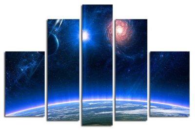 Модульная картина "Межгалактическое пространство"  17350 галерея 1