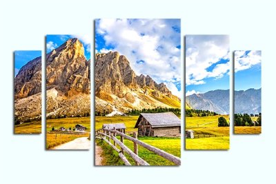 Модульная картина "Хижины в горах" — jpg/17355a_P.jpg