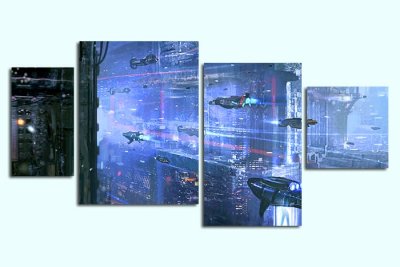 Модульная картина "Фантастический бой" 17370 галерея 1