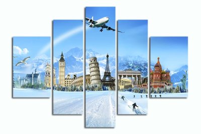 Модульная картина "Известные достопримечательности мира" — jpg/17415a_P.jpg