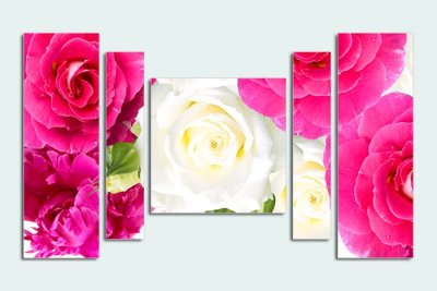 Модульная картина "Розочки" 17443 галерея 1