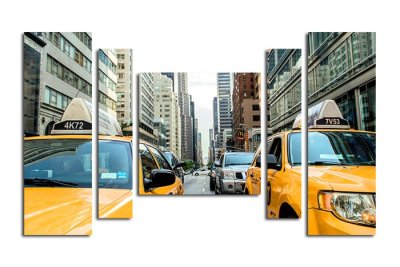 Модульная картина "Такси большого города" 17468 галерея 1