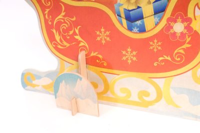 Рождественский олень с санями мини 37614К галерея 6