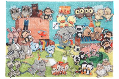 Комната с игрушками с игровым полем фетр