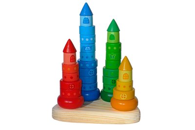 Набор пирамидок "Городок"