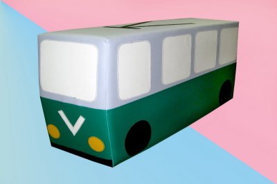 Контурная игрушка "Троллейбус"
