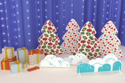 Набор - Дизайнерские ели