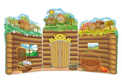 Деревянный дом Санта Клауса (4 времени года) двусторонний — jpg/domik_deda_2-4.jpg