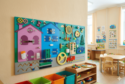 Настенный бизиборд «Интерактивный город» 202629822 галерея 1