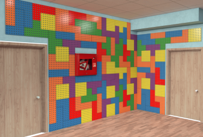 Настенная панель ‹‹Тетрис» НПТ-001 галерея 1