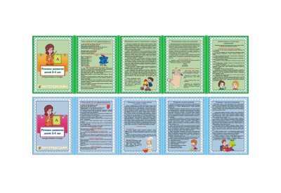 Двухсторонняя папка-передвижка "Речевое развитие 2-3, 3-4 лет"