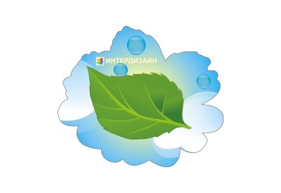 Декорация "Зеленый листочек"