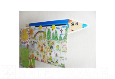 Держатель для рисунков "карандаш Мальчик" (левый)