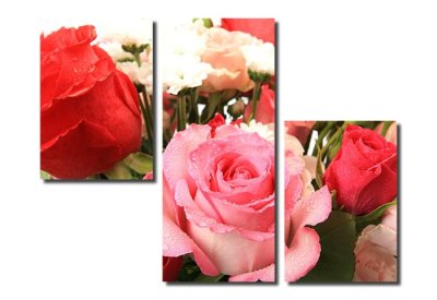Модульная картина "Розы" 16905 галерея 1