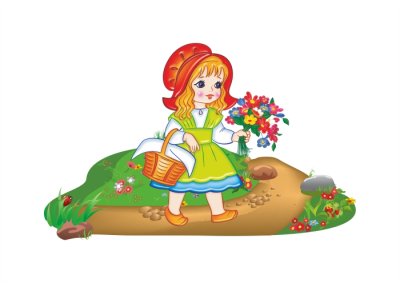 Декорация для стен "Красная шапочка"
