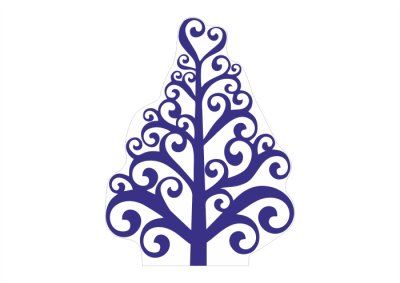 Деревья зимние 4шт