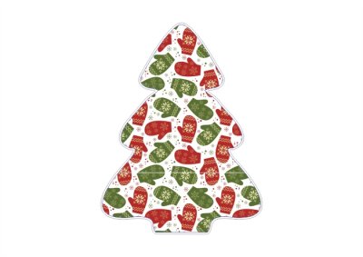 Елка с варежками