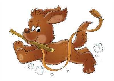 Декорация "Собака с палкой"