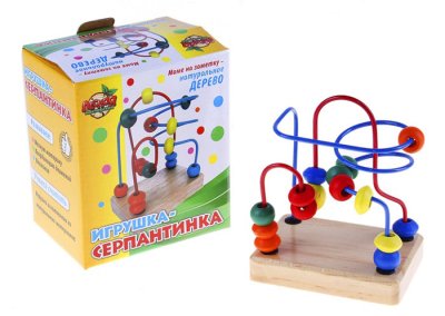 Серпантинка - 2 завитка, цвет красный и синий ( 2 шт.)