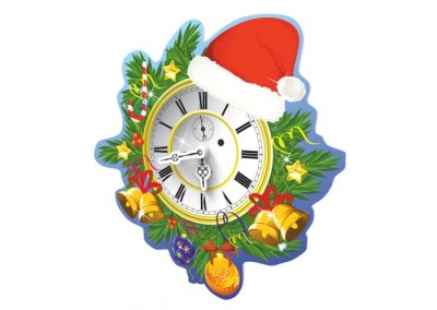 Декорация "Новогодние часы"
