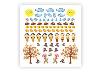 Набор наклеек "Осень"