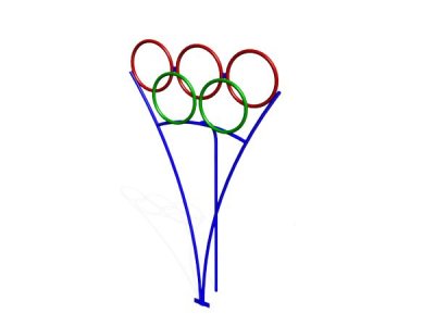 Мишень для бросания мяча «Олимпийские кольца»