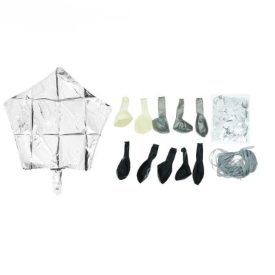 Фонтан из шаров "Стильный", серебро, набор 10 шт 3217467 галерея 1