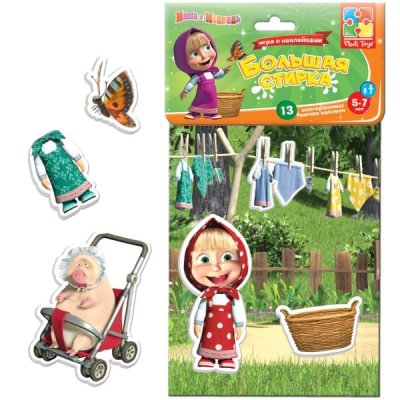 Игры с наклейками Маша и медведь 9768 галерея 6