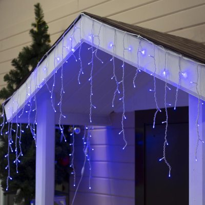 БАХРОМА уличная, УМС, Ш:3м, В:0.6м, Н.Б. 3W LED-160-220V, СИНИЙ 
