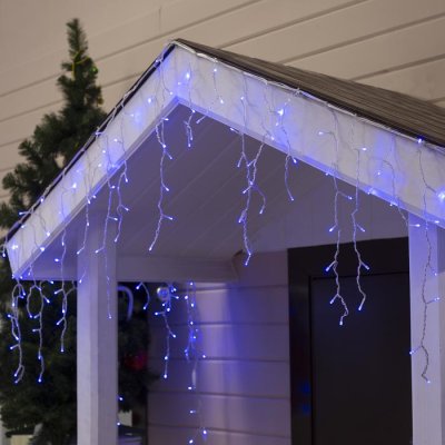 БАХРОМА уличная, УМС, Ш:3м, В:0.6м, Н.С. 3W LED-160-220V, СИНИЙ 