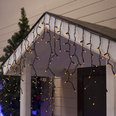 БАХРОМА уличная, УМС, Ш:3м, В:0.6м, Н.Т. 2W Каучук LED(IP65)-160-220V, ЖЕЛТЫЙ 