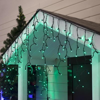 БАХРОМА уличная, УМС, Ш:3м, В:0.6м, Н.Т. 2W Каучук LED(IP65)-160-220V, ЗЕЛЕНЫЙ 