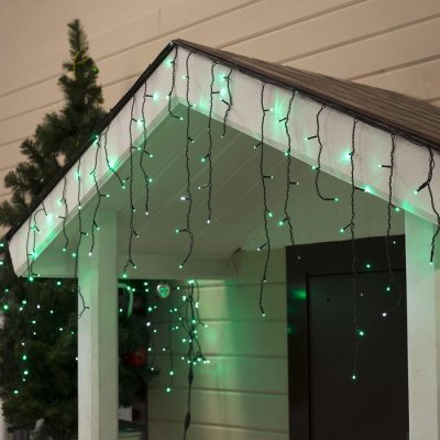 БАХРОМА уличная, УМС, Ш:3м, В:0.6м, Н.Т. 3W LED-160/50-220V, мерцание, ЗЕЛЕНЫЙ 