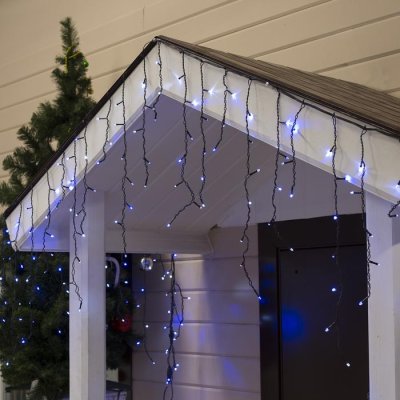 БАХРОМА уличная, УМС, Ш:3м, В:0.6м, Н.Т. 3W LED-160-220V, БЕЛО-СИНИЙ 