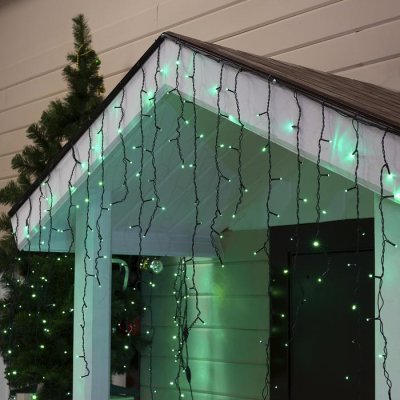 БАХРОМА уличная, УМС, Ш:3м, В:0.9м, Н.Т. 3W LED-232-220V, ЗЕЛЕНЫЙ 