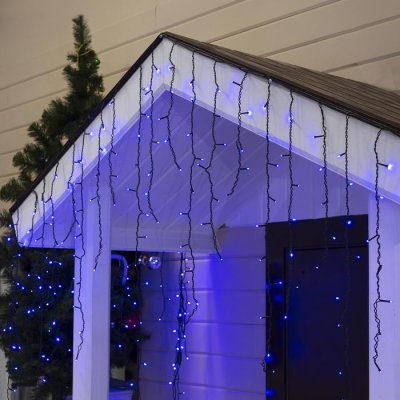 БАХРОМА уличная, УМС, Ш:3м, В:0.9м, Н.Т. 3W LED-232-220V, СИНИЙ 