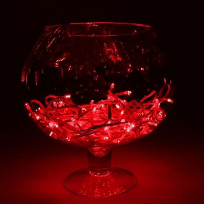 Гирлянда "Метраж" улич. УМС, 10 м, Н.Б., 2W LED-100-24В, БЕЗ контр., КРАСНЫЙ 