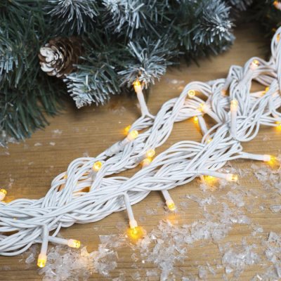 НИТЬ уличная, УМС, Д: 10 м, Н.Б. 3W LED-100-220V, ЖЕЛТЫЙ 