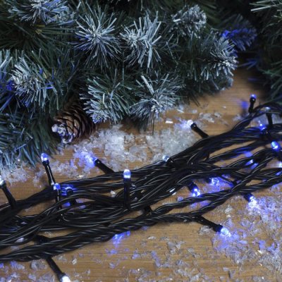 НИТЬ уличная, УМС, Д: 10 м, Н.Т. 3W LED-100-220V, БЕЛО-СИНИЙ 