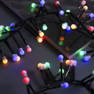 НИТЬ уличная, УМС, Мишура шарики Д:4 м. Н.Т. LED-400-31V 8 режимов, МУЛЬТИ 