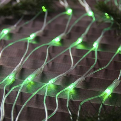 СЕТЬ, уличная УМС Ш:2м, В:1,5м, Н.С. 3W LED-192-220V, ЗЕЛЕНЫЙ 
