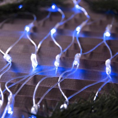 СЕТЬ, уличная УМС Ш:2м, В:1,5м, Н.С. 3W LED-192-220V, СИНИЙ 