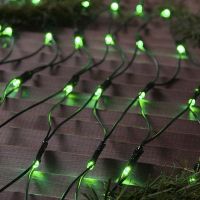 СЕТЬ, уличная УМС Ш:2м, В:1,5м, Н.Т. 3W LED-192-220V, ЗЕЛЕНЫЙ 